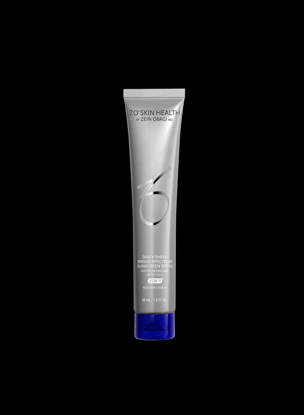 Daily Sheer Broad Spectrum SPF 50 — ZO® Skin Health Sun protection, available at Dr. Tiurina's practice